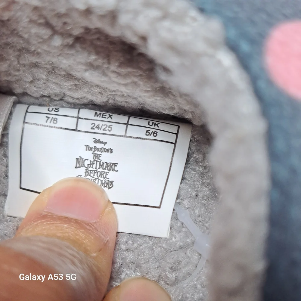 Disney Gray and Red Character Slippers